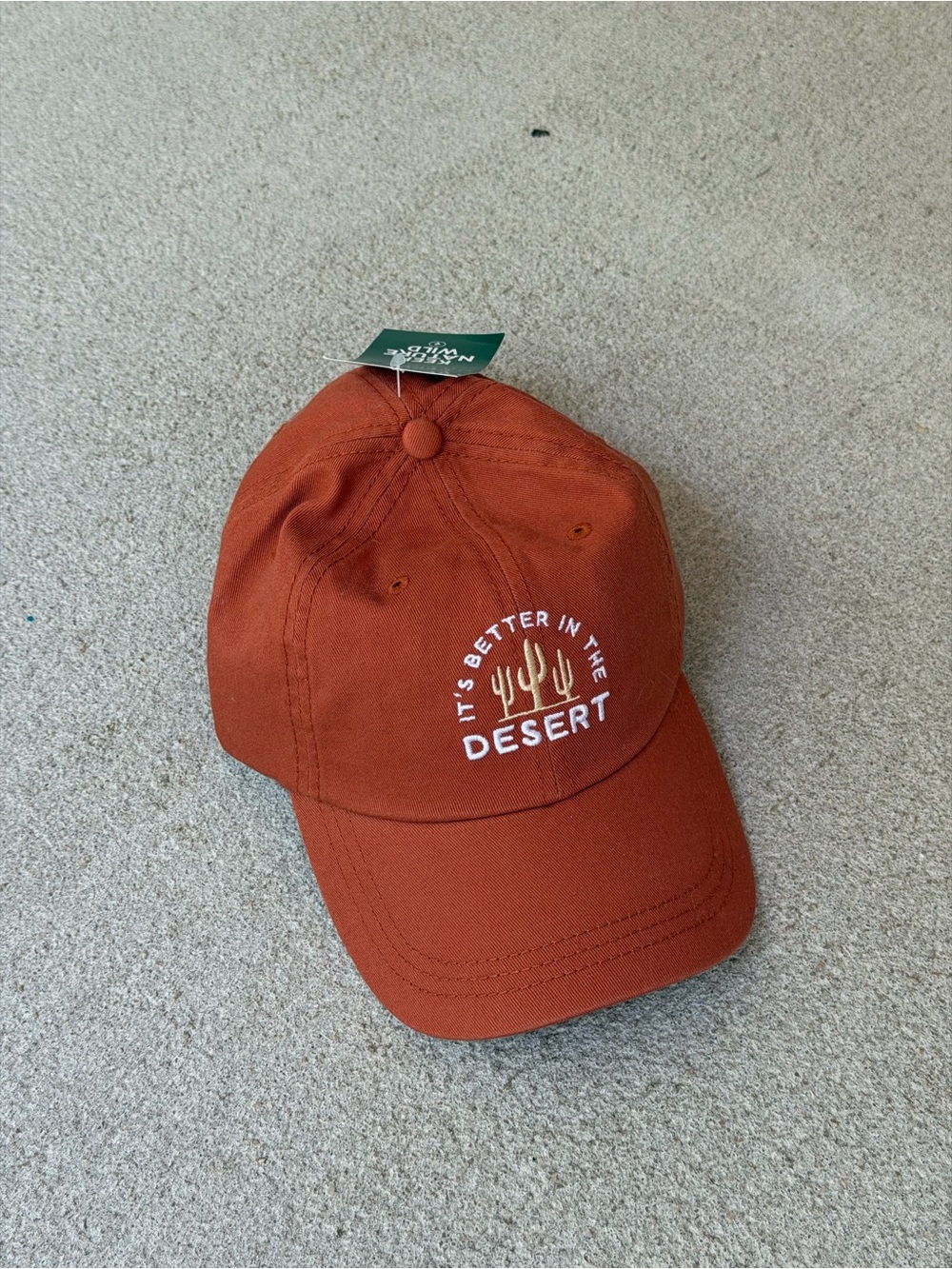 NWT Keep Nature Wild- Rust Desert Baseball Cap with Embroidery